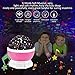YHMAE Music Night Light Projector Lamp Baby Star Projector 360 Degree Rotating 9 Multicolor Changing with Rechargeable Battery,12 Soft Light Music for Relax and Sleep (Pink)