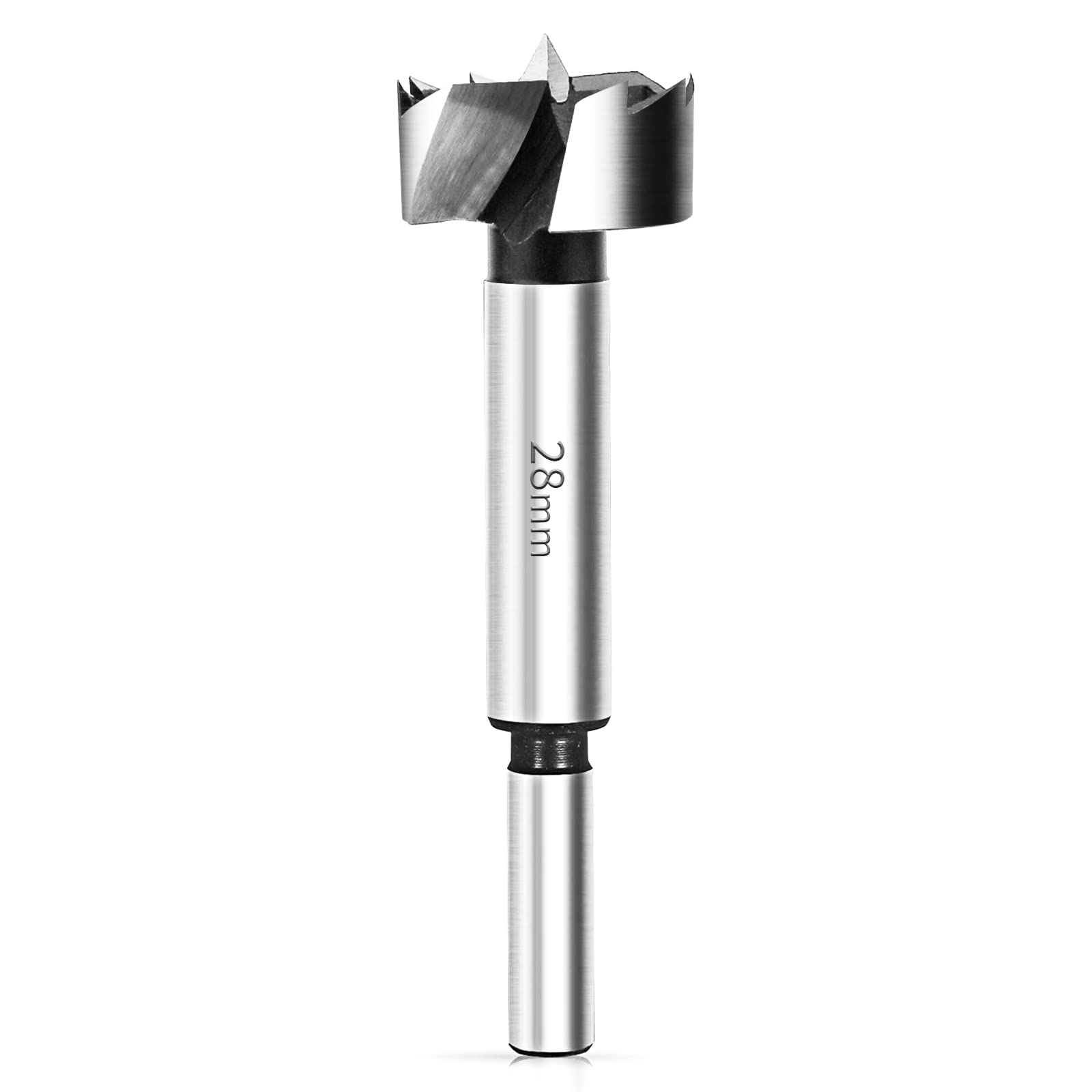 BAIDETS Forstner Drill Bit 28mm - Precision Woodworking Bit with Round Shank, Forstner Bit Compatible with Drills & Drill Presses