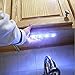 [Upgraded Generation]Ilyever Set of 2 Touch-Activated Stick-on Super Bright 4-Led Battery-0perated Touch Tap Light for Attic Basement Garage Cellar Path Stairs(White Light)