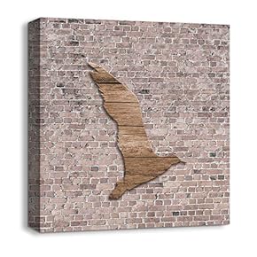 Canvas Wall Art Wood Feature Abstract...