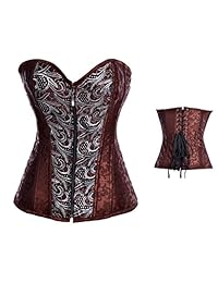 Alivila.Y - Corsé de acero para mujer, estilo gótico steampunk