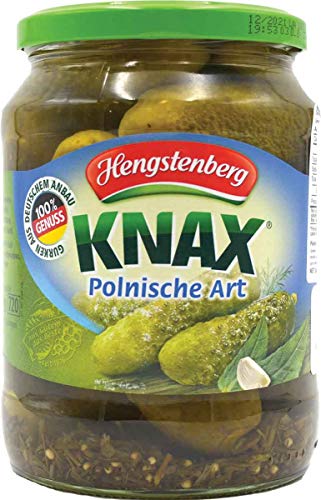 Hengstenberg Knax Polnische Art (Polish Pickles), 27.35 Ounce (Pack of 12)