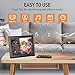 DBPOWER 8 Inch Digital Photo Frame, 1024x768 Resolution IPS Screen Display Picture Frame with Remote Control, Calendar, Time, Music, Video, Slideshow, Supports 32GB USB Drive/SD Card