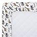 Carter's 100% Cotton Fitted Crib Sheet, Safari, Gray, Tan, White