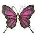 LIFFY Metal Butterfly Wall Art Outdoor Garden Decor Red Fence Decorations for Patio or Bedroom