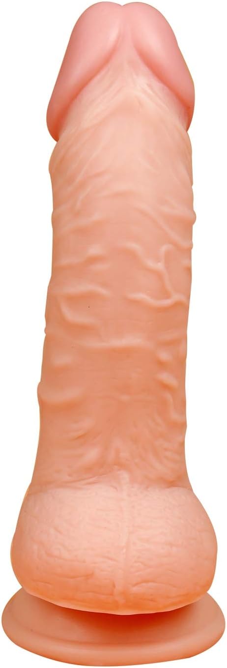 Aixibb Realistic Ultra Soft-Ďîldɔ 7.87 Inch Realistic Dual Density Toy Real Feel Toy with Strong Base Women Socks (Color : Flesh)