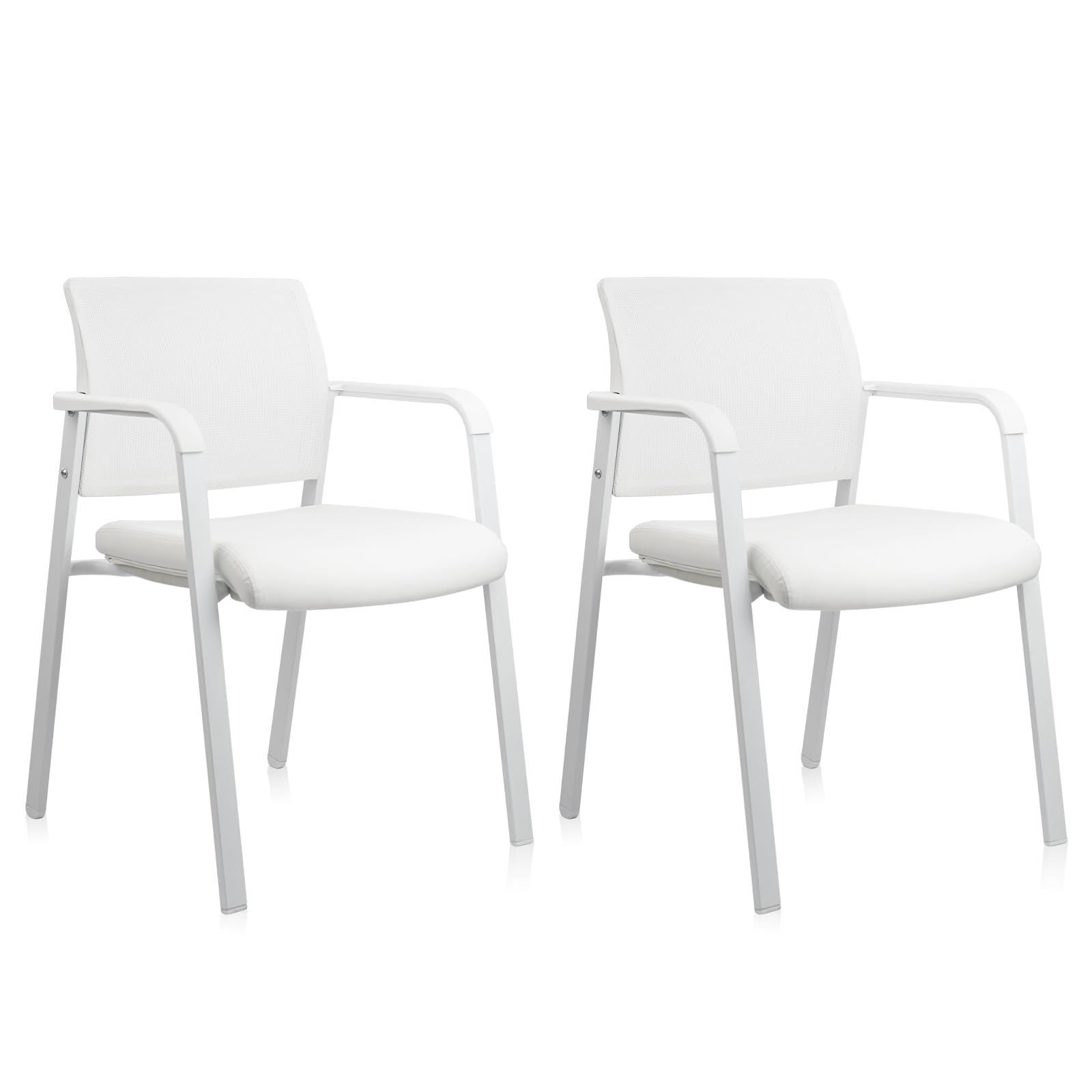 CLATINA Stacking Office Chairs | Mesh Back, Thicken