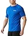 TM-MTS03-SBL_Large Tesla Men's HyperDri Short Sleeve T-Shirt Athletic Cool Running Top MTS03