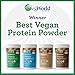 Amazing Grass Protein Superfood: Vegan Protein Powder, All in One Nutrition Shake, Shaker Cup + 3 Single Serve Flavors