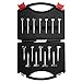 Forstner Drill Bit, Baban 16Pcs Forstner Bit Set 15mm-35mm Drill Bits Tungsten Steel Woodworking Hole Saw Set Wood Drill Bits Auger Opener for Woodworking with A Storage Box
