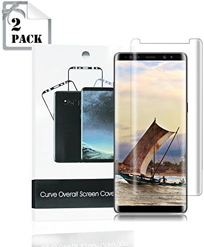 Note 8 Screen Protector,Hoperain PET [Case Friendly] Curved Edge Ultra Clear Anti-Scratch, Anti-Fingerprint, Bubble Free for Samsung Note 8