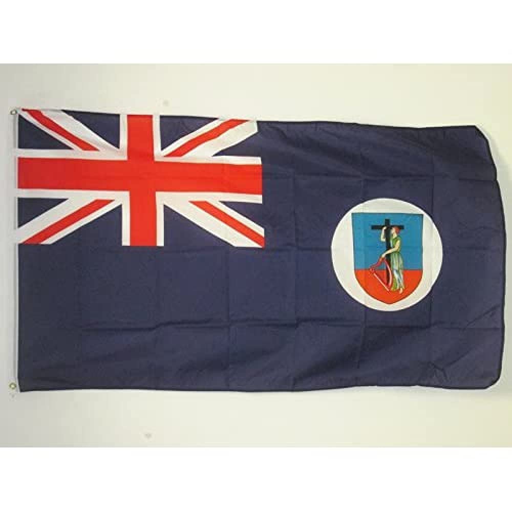 AZ FLAG - Montserrat Flag - 3x5 Ft - 100D Polyester Montserratian - English Banner with Two Metal Grommets - Fade Resistant - Vivid Colors - 3' x 5' Feet - 150x90 Cm — image 1