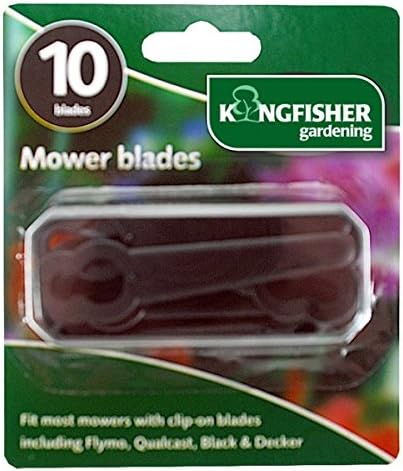 Kingfisher MB10CP Clip On Plastic Mower Blades - Green (Pack of 10), Transparent, 1.9x8.4x30 cm - Image 3