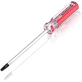 Bonsicoky T20 Torx Security Screwdriver with Magnetic Tip, 178mm/7" | Magnetic Tip Prevents Screw Loss, Red Plastic Grip, Ideal for Computer Repairing &amp; Home Appliances, Axis length 100mm