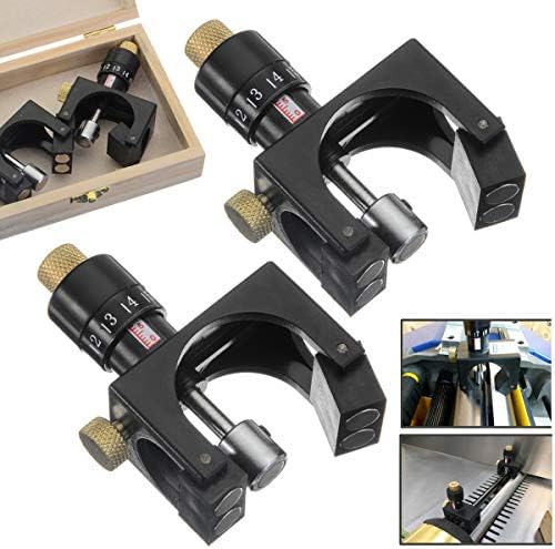 Sorliva 2pcs Planer Jointer Setting Jig Planer Blade Woodworking Cutter Aligner