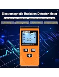 KKmoon Detector digital de radiación electromagnética con pantalla LCD - Dosímetro - Probador - Medidor de campo electromagnético