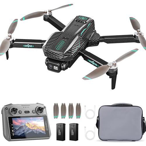 GPS Drone with 4K Camera for Adults 5" Screen FPV RC Quadcopter