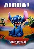 Lilo & Stitch Aloha POSTER 23.5 x 34 Disney Hawaii characters (sent FROM USA in PVC pipe)