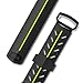 Raptic Action Band, Compatible with 42mm Apple Watch - Replacement Band - Soft Silicone, Active Watch Band - Compatible with Apple Watch Series 1, Series 2, Series 3 and Nike+, [Black/Yellow]