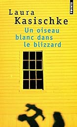 Un  oiseau blanc dans le blizzard