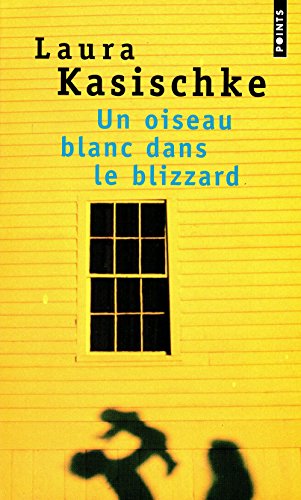 Un  oiseau blanc dans le blizzard