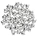 Pengxiaomei 1 Inch Craft Bells, Silver Jingle Bells Bulk for Christmas Festival Decorations (40 Pcs)