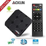 Android 7.1 Smart TV Box 【2GB+16GB】- A95X New Generation Android TV Box with Amlogic S905W 64Bits Quad-Core/Built-in Wi-Fi/HDMI Output/USB2/4K UHD Web TV Box By Aoxun