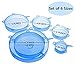 Silicone Lids Upgraded Stretch Lids Reusable Food Cover Lids Smiling Silicone Stretch Lids Food Saver for Bowls and Storage Containers(6 Pack)