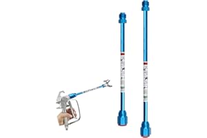 ZHUITU Airless Paint Sprayer Spray Gun Tip Extension Pole Rod 2 Pack Airless Sprayer Gun Spray Painting Wand 11.8inch 20inch