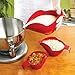 Pourfect Original Spill-Proof 6, 8 and 12 Cup Mixing Bowl Set, Empire Red