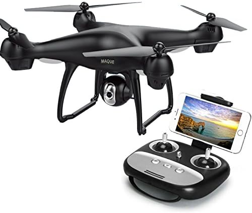 GPS FPV RC Drone with Camera Live Video, MaQue MQ001 GPS Return Home Quadcopter with Adjustable Wide-Angle 720P HD WIFI Camera- Follow Me, Altitude Hold, Intelligent Battery, Long Control Distance
