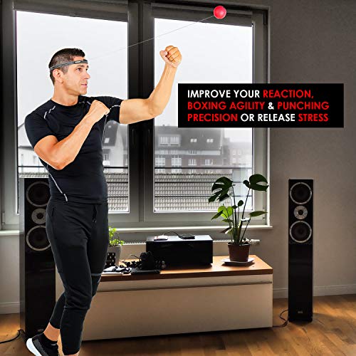 image for OKBoxing Boxing Reflex Ball, React Reflex Ball Set with 2 Difficulty T