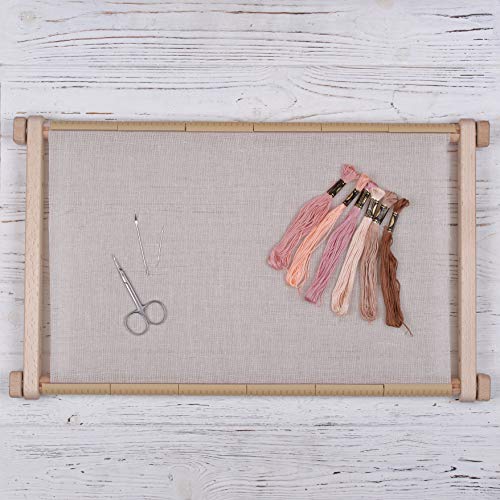 Arabeska Cross Stitch Scroll Frame Set with Plastic Clamps from Beech