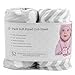 Jomolly Crib Sheets, 2 Pack Unisex Clouds and Chevron Fitted Soft Jersey Cotton Bedding