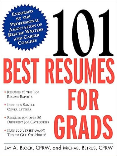 101 Best Resumes For Grads 0639785337577 Business