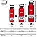 Healthy Human Stainless Steel Water Bottle | Double Walled Vacuum Insulated Water Thermos for Adults | Eco-Friendly Travel Bottles with Leak Proof Lid (Red Hot, 40 oz / 1183 ML)