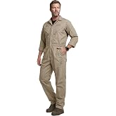 CQR Men's Tactical Ripstop Zip-Front Coverall, Lightweight Durable Utility Work Jumpsuit for Mechanics and Technicians