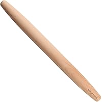 Muso Wood Wooden French Rolling Pin for Baking, Beech Wood Tapered Rolling Pin for Fondant Pie Crust Cookie Pastry(French 15.
