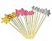 DoTebpa 48 Pieces Little Star Toppers,Baby Shower Decor and Cupcake Party Picks