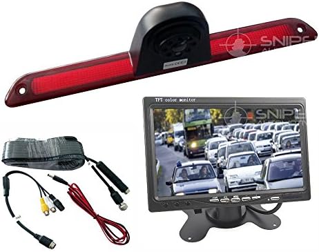Mercedes Sprinter or VW Crafter Rear Brake Light Reversing Camera Kit with Dash Monitor