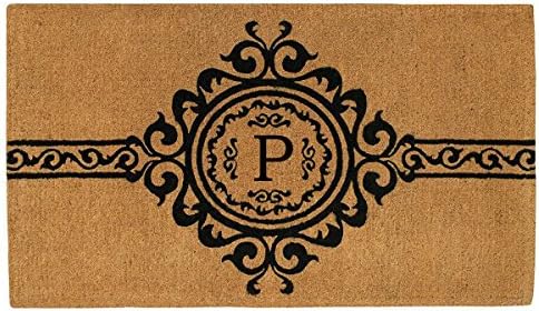 Home & More 180072436P Garbo 2 X 3 Extrathick Monogrammed Doormat (Letter P)