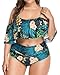 Wavely Women Swimwear Two Piece Ruffled Green 1 18 Plus