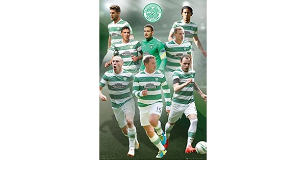 Amazon Com Celtic Fc Jugadores Futbol Deportes Poster 24 X 36 Home Kitchen