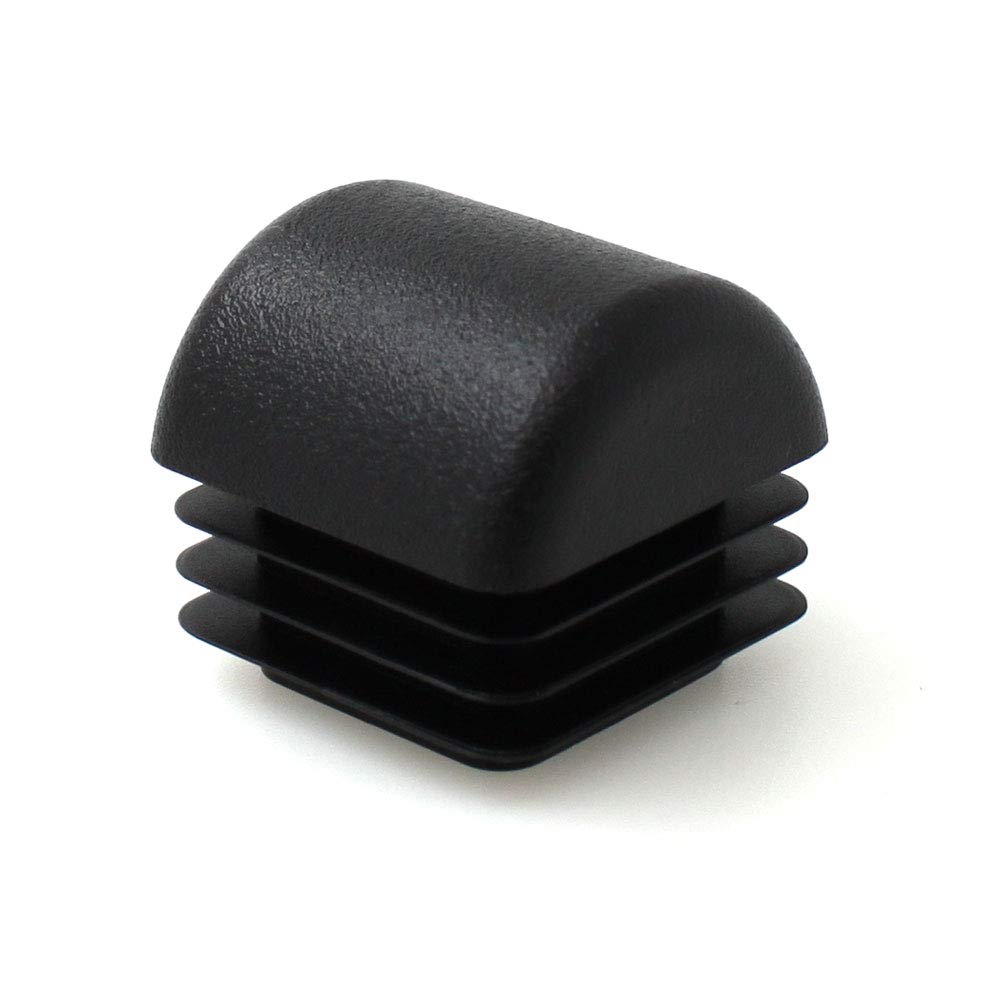 Qty: 16pcs 25mm (1") Square Tube Domed Ribbed Inserts End Caps Stoppers Plugs for Table Chair Furniture Legs by Lifeswonderful®
