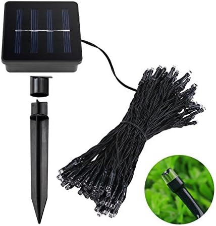 LED String Lights,KOMRT Outdoor Solar Fairy Decorative Lights Waterproof 39ft 100 LED for Garden Party Patio Wedding Holiday Celebration Festival Decoration, Colorful