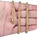 FIBO STEEL 4MM Stainless Steel Mens Womens Necklace Twist Rope Chain, 16-36 inches