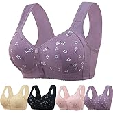 420 ATTRACTANT Daisy Bras for Older Women, 2025 Upgraded Daisy Bra for Seniors Front Closure, No Underwire Comfortable Bra