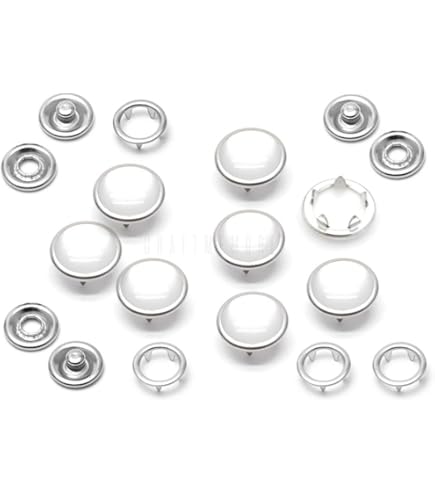 flan × peakpick『PEARLY KIT』　BE:FIRST Amazon.com: ZCZQC 30 Sets 10mm White Pearl Snap Buttons