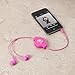 ReTrak Retractable Stereo Earbuds, Pink (ETAUDIOPNK)