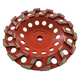 7" Aggressive Grinding Wheel #20/25 Diamond 5/8"-11 Arbor for Concrete and Paint, Epoxy, Mastic, Coating Removal